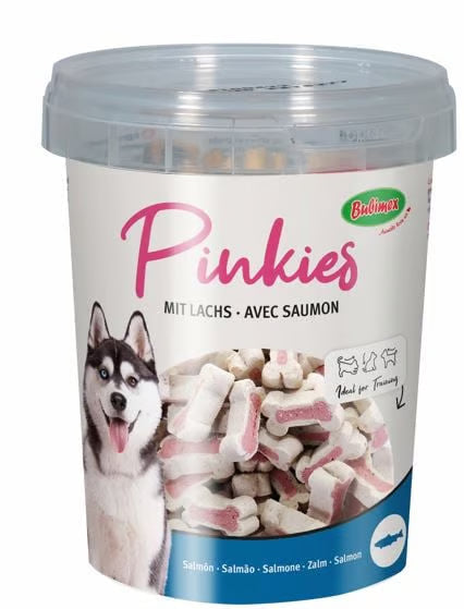 BUBIMEX Friandises Bubi Snack Pinkies au saumon pour chien